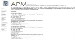 Desktop Screenshot of apm-berlin.de
