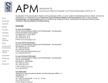 Tablet Screenshot of apm-berlin.de